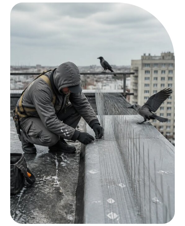 Защита от ворон под ключ в Дубне по цене от 5105 р. | Сенат-Дбн